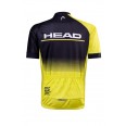 Cyklistický dres  HEAD TEAM pánský černá/žlutá