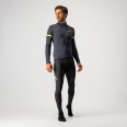 Castelli – pánský dres Fondo 2, dark gray/yellow fluo