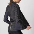 Castelli – dámská větrovka Squadra Stretch, light black/dark gray