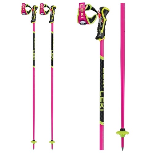 Dámské lyžařské hole Leki WCR TBS SL 3D neonpink-black-neonyellow.