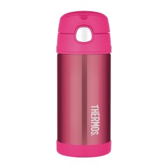 Dětská termoska Thermos s brčkem Pink - 355 ml