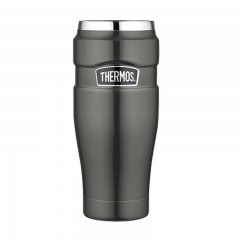 Thermos vodotěsný termohrnek - metalicky šedá 470ml