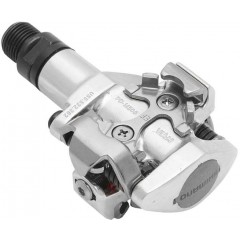 pedály SHIMANO SPD PD-M505S stříbrné s kufry SM-SH51 v krabičce