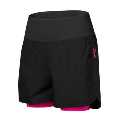 Etape – dámské volné kalhoty CLAUDIA, černá/růžová