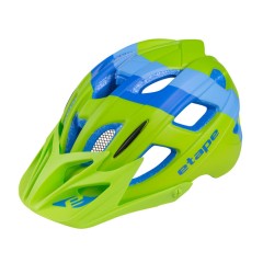 Etape – dětská cyklistická přilba HERO, zelená/modrá mat