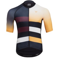 Pánský cyklistický dres Silvini MAZZANO black/yellow