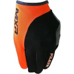 Dětské cyklistické rukavice Polednik MXR Baby black/orange vel. 5