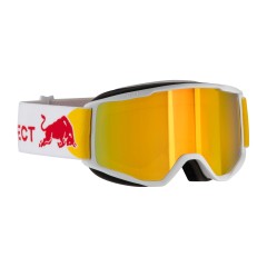 Lyžařské brýle RED BULL SPECT NEON - 05RE2, white, brown with red mirror CAT 2